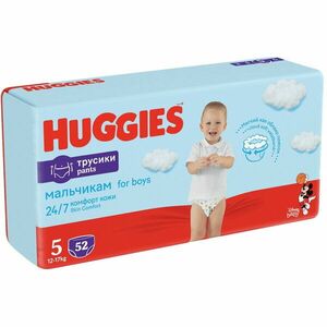 Scutece Huggies Pants Boy 5, 12-17 kg, 52 buc imagine