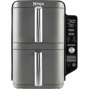 Friteuza cu aer cald Ninja SL400EU Double Stack XL, 9.5 l, 2470 W, 6 programe, Gri imagine