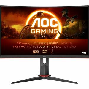 Monitor LED AOC Gaming AGON C27G2Z3 Curbat 27 inch FHD VA 0.5 ms 280 Hz HDR imagine