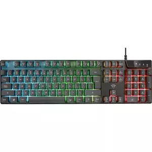 Tastatura gaming Trust GXT 835 Azor, Iluminare RGB, Negru imagine