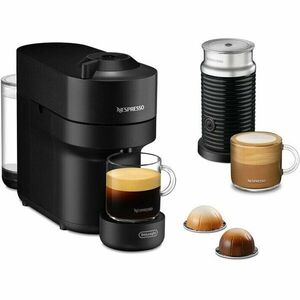 Espressor Nespresso DeLonghi ENV90.BAE Vertuo Pop, Filtru de cafea cu capsule Nespresso, Cu spumant de lapte, Negru imagine