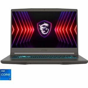 Laptop MSI Gaming 15.6'' Thin 15 B12UCX, FHD 144Hz, Procesor Intel® Core™ i7-12650H (24M Cache, up to 4.70 GHz), 16GB DDR4, 512GB SSD, GeForce RTX 2050 4GB, Free DOS, Cosmos Gray imagine