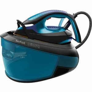 Statie de calcat TEFAL Express Vision SV8151E0, 2800W, 500g/min, 1800ml, talpa Durilium, albastru-negru imagine