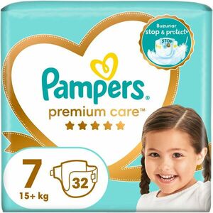 Scutece Pampers Premium Care Value Pack Marimea 7, 15kg+, 32 buc imagine