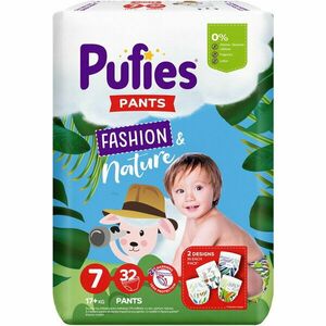 Scutece-chilotel Pufies Fashion&Nature, Marimea 7 Maxi, 17+ kg, 32 buc imagine