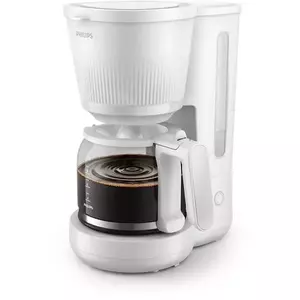 Cafetiera HD7411/00, 1080 W, 1.25 L, vas din sticla, Sistem anti-picurare, Oprire automata, Indicator nivel apa, Alb imagine