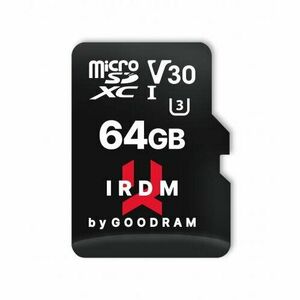 Card de memorie microSDXC Goodram IRDM 64GB, UHS I, cls 10 + adaptor imagine