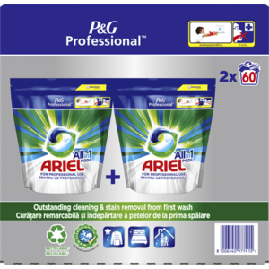 Detergent de rufe capsule Ariel Professional All in1 PODS Regular, 120 spalari imagine