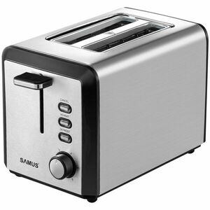 Prajitor de paine Samus BUENO, 800 W, 6 trepte de prajire, Inox imagine