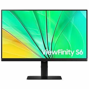 Monitor IPS LED Samsung ViewFinity S6 24 LS24D600EAUXEN, QHD 2560 x 1440, HDMI, DisplayPort, USB, Pivot, 100 Hz, 5 ms Negru imagine