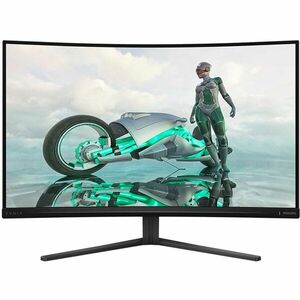 Monitor Gaming Philips EVNIA Curbat, 31.5, VA, QHD, 180Hz, 1ms, 0.5ms, HDR10, FlickerFree, HDMI, DisplayPort, 32M2C3500L/00, Negru imagine