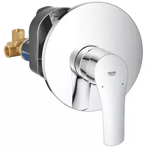 Baterie dus incastrata set complet, crom, Grohe Eurosmart imagine