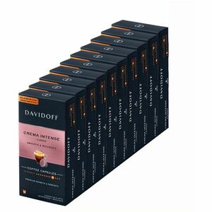 Set 10 x Capsule cafea Davidoff Café Crema Intense Lungo, 100 capsule x 5.5g, Compatibil sistem Nespresso imagine