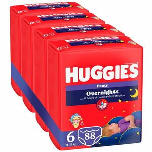 Pachet Scutece chilotel de noapte Huggies Overnights 6, 15-25 kg, 88 buc imagine