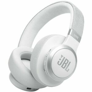 Casti audio wireless over-ear JBL LIVE 770NC, True Adaptive NC, Bluetooth, Multi-Point, Alb imagine