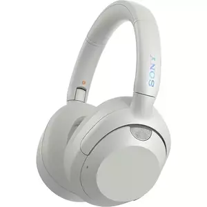 Casti Over the Ear Sony ULT WEAR, Wireless, Bluetooth, ULT Power Sound, Noise cancelling, Autonomie baterie 30 ore, Microfon, IOS si Android, Alb imagine