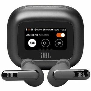 Casti In-Ear JBL Live Beam 3, True Wireless, Bluetooth 5.3, Hi-Res, Smart Case, True Adaptive NC, Autonomie 48H, Multi-point, IP55, Negru imagine