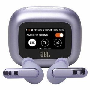 Casti In-Ear JBL Live Beam 3, True Wireless, Bluetooth 5.3, Hi-Res, Smart Case, True Adaptive NC, Autonomie 48H, Multi-point, IP55, Violet imagine