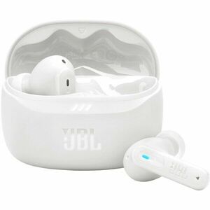 Casti In-Ear JBL Wave Beam 2, True Wireless, Bluetooth, ANC, IP54, Autonomie 40 ore, Multi-Point, Alb imagine