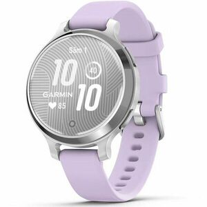 Smartwatch Garmin Lily 2 Active, 38mm, GPS, curea silicon, Silver/Purple Jasmine imagine