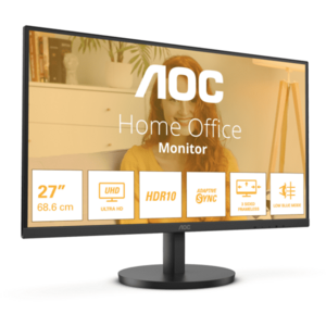 Monitor LED AOC U27B3M 27 inch UHD VA 4 ms 60 Hz HDR imagine