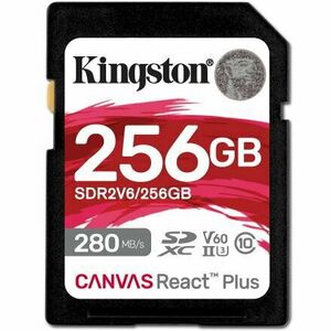 Card memorie KINGSTON SDXC Canvas React Plus Class 10 UHS-II 256GB imagine