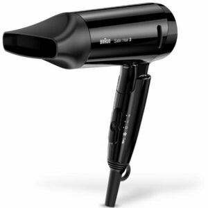 Uscator de par Braun Satin Hair HD 350, 1600 W, Ionizare, 2 Trepte temperatura, 1 Viteza, Negru imagine