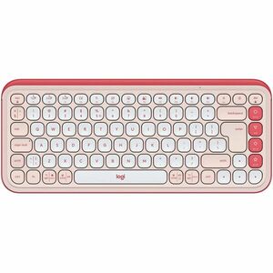 Tastatura Wireless Logitech POP ICON KEYS, Bluetooth, 3 Way Easy-Switch, Rose imagine