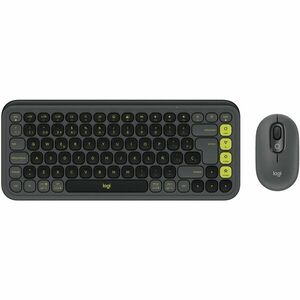 Kit Wireless Tastatura + Mouse Logitech POP ICON COMBO, Bluetooth, EasySwitch, Graphite imagine