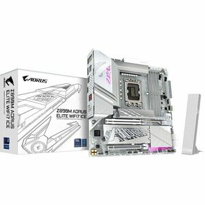 Placa de baza GIGABYTE Z890M A ELITE WF7 ICE, LGA1851, DDR5, BT, Wi-Fi, Micro ATX, Alb imagine