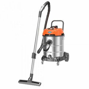 Aspirator multifunctional Limpio LWD-60X2, 2400 W, Putere aspirare 350 W, Flux de aer 3 m3/min, Sistem de scurgere, Argintiu/Portocaliu imagine