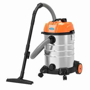 Aspirator multifunctional Limpio LWD-30X2, 1400 W, Putere aspirare 150 W, Flux de aer 1.8 m3/min, Sistem de scurgere, Argintiu/Portocaliu imagine