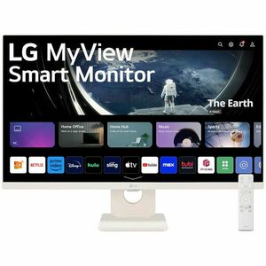 Monitor LED LG Smart 27SR50F-W 27 inch FHD IPS 14 ms 60 Hz HDR FreeSync imagine