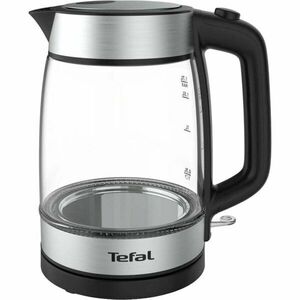 Fierbator KI7008, Otel/Sticla, 1.7l, Negru/Argintiu imagine