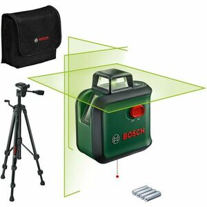 Nivela cu laser Bosch AdvancedLevel 360 Set 0603663BZ1, proiecteaza o linie orizontala la 360° si 2 linii verticale si punct de verticala, cu autonivelare, domeniu masurare 24 m, precizie 0.4 mm/m, interval lucru +/- 4 grade, 1/4 filet stativ imagine