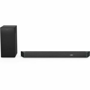 Soundbar Philips TAB7908/10, 5.1.2 Ch, 370W, Bluetooth, Subwoofer wireless, Dolby Atmos, Negru imagine