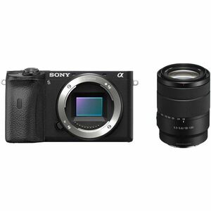 Aparat foto Mirrorless Sony Alpha A6600, 24.2 MP, E-mount, 4K, NFC, Negru + Obiectiv 18-135mm imagine