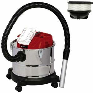 Aspirator pentru cenusa pe acumulator Einhell TE-AV 18/15 Li C-Solo, 18 V, 15 l capacitate vas inox, 100 mbar putere aspirare, lungime furtun 120 cm, diametru furtun 36 mm, fara acumulator/incarcator imagine