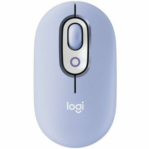 Mouse Wireless Logitech POP cu emoji, Bluetooth, Silent Touch, 3 Way Easy-Switch, Lilac imagine