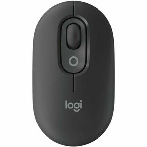 Mouse Wireless Logitech POP cu emoji, Bluetooth, Silent Touch, 3 Way Easy-Switch, Graphite imagine