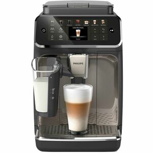 Espressor automat Philips EP4449/70 seria 4400, presiune 15 bari, solutie de lapte LatteGO, 12 tipuri de bauturi, ecran tactil intuitiv, Tehnologie noua SilentBrew pentru preparare silentioasa, rasnita ceramica, functie QuickStart, negru- bronz imagine