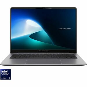 Laptop ASUS ExpertBook P5 P5405CSA cu procesor Intel® Core™ Ultra 7 258V pana la 4.8GHz, 14'', WQXGA, 144Hz, 32GB LPDDR5X RAM, 1TB SSD, Intel® Arc™ Graphics, No OS, Misty Grey imagine