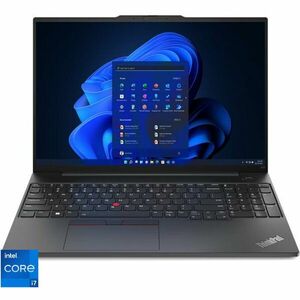 Laptop Lenovo 16'' ThinkPad E16 Gen 1, WUXGA IPS, Procesor Intel® Core™ i7-1355U (12M Cache, up to 5.00 GHz), 40GB DDR4, 1TB SSD, GeForce MX550 2GB, Win 11 Pro, Graphite Black imagine