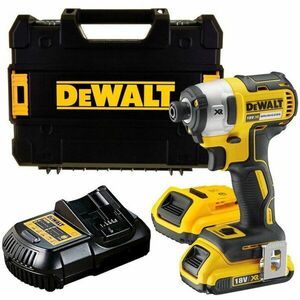 Masina de insurubat pe acumulator cu impact Dewalt DCF887D2-QW, 18 V, 2 Ah, 3 viteze, 205 Nm, 3800 RPM, 2 acumulatori, incarcator, clema de fixare curea, adaptor magnetic, valiza profesionala TSTAK imagine