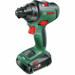 Masina de gaurit , Bosch, Advanced Drill 06039B5001, cu acumulator si surubelnita, 18V, 1350 rpm, lumina LED, Verde/Negru imagine