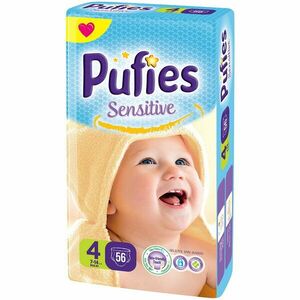 Scutece Pufies Sensitive 4 maxi, Maxi Pack, 56 buc imagine