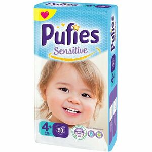 Scutece Pufies Sensitive 4+ maxi+, Maxi Pack, 50 buc imagine