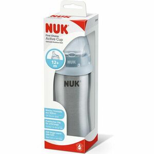 Cana Inox Nuk First Choice Active Cu Tetina De invatare, 215ml, Termoizolanta, Bleu imagine