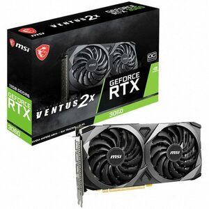 Placa video MSI GeForce® RTX™ 3060 VENTUS 2X OC, 12GB GDDR6, 192-bit imagine