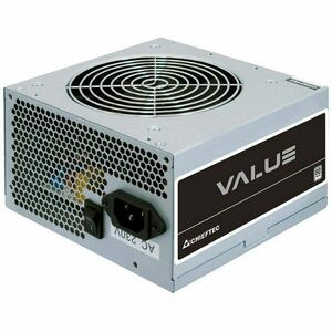 Sursa PC Chieftec Value 500 W Non-modulara Certificare 80 Plus Ventilator 120MM CPU 4+4 pin x1 PCI-E 6+2 pin x1 SATA x3 Gri imagine